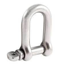 Ζυγισμένο D Shackle OEM 304 Stainless Steel Rigging Hardware Dee Shackle